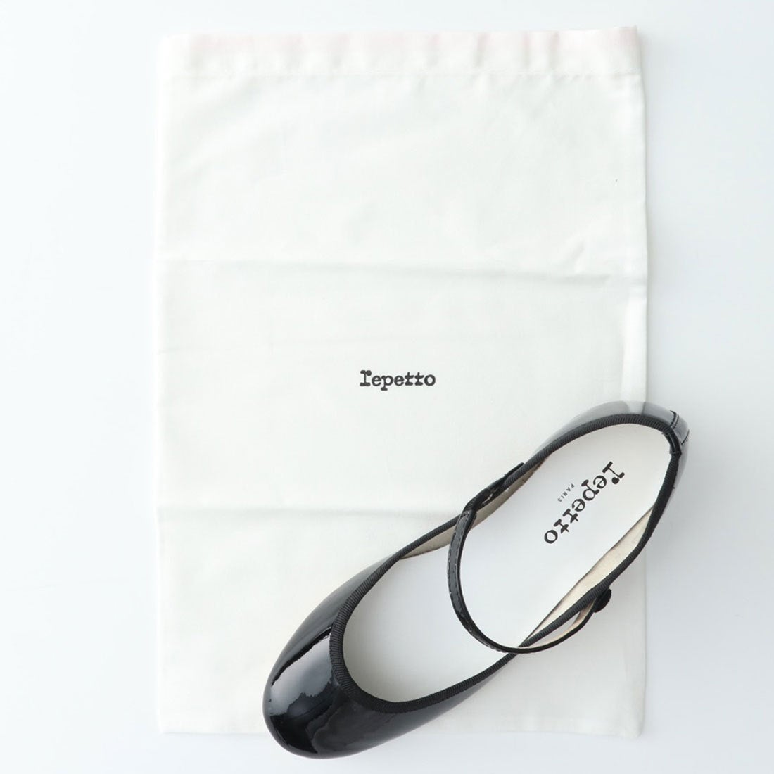 Repetto 〇レペット repetto ROSE （ブラックエナメル） -靴