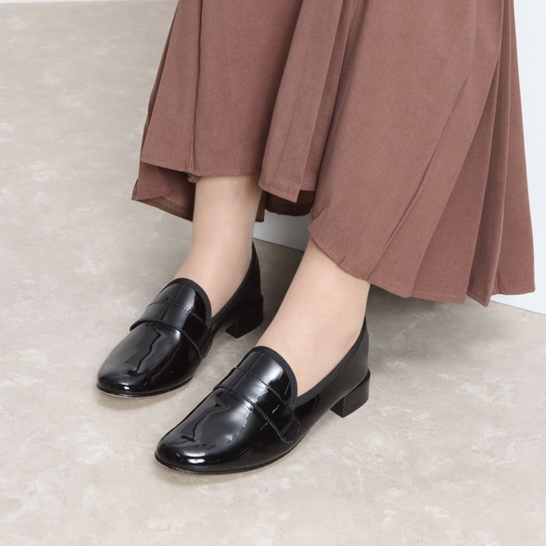 Repetto 〇レペット repetto MICHAEL New size （ブラックエナメル