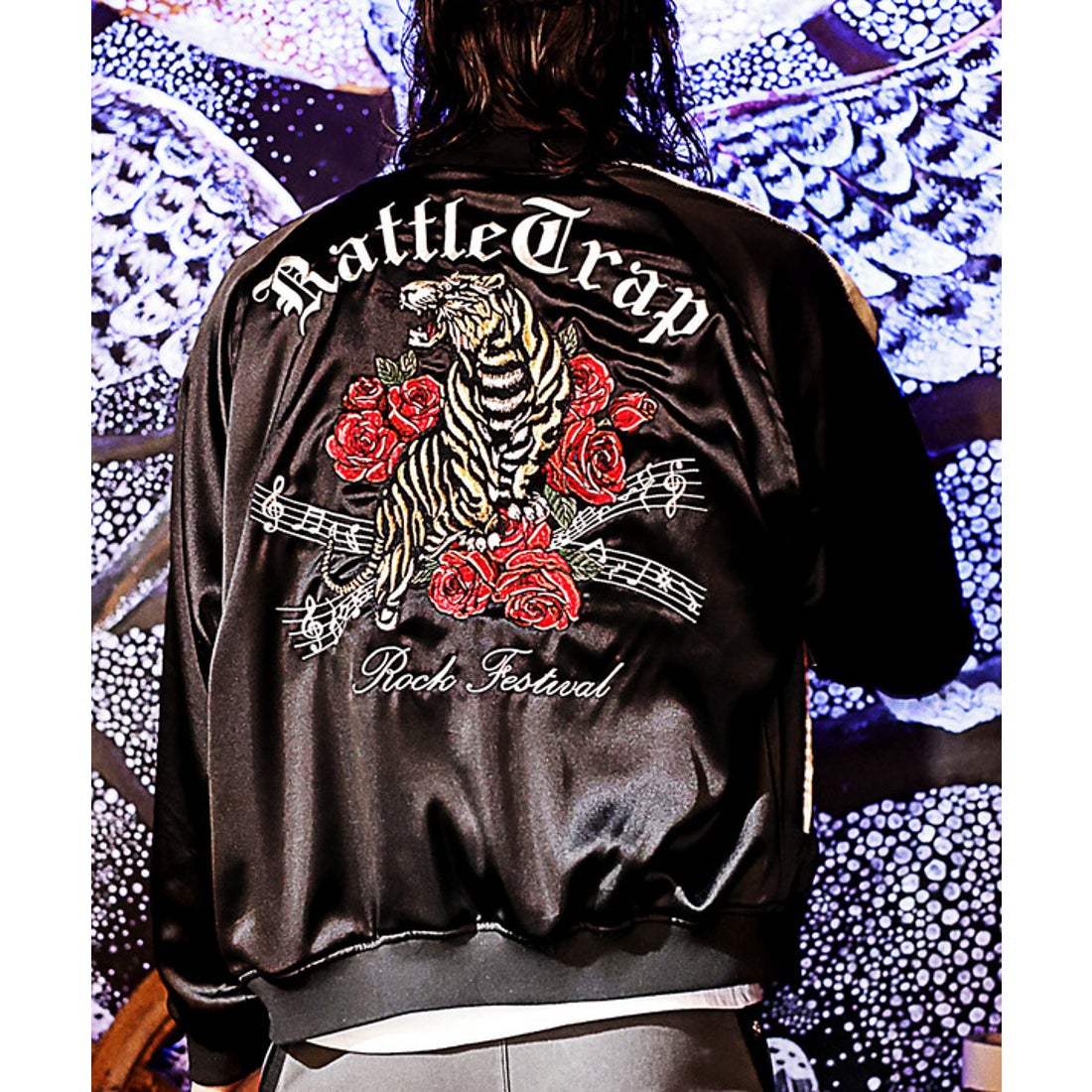 ラトルトラップ RattleTrap リバーシブルサテン刺繍スカジャン