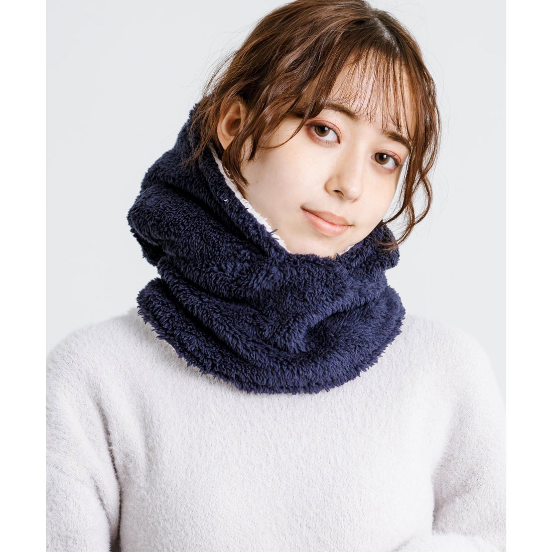 ロッキーモンロー Rocky Monroe フードウォーマー ボア フリース