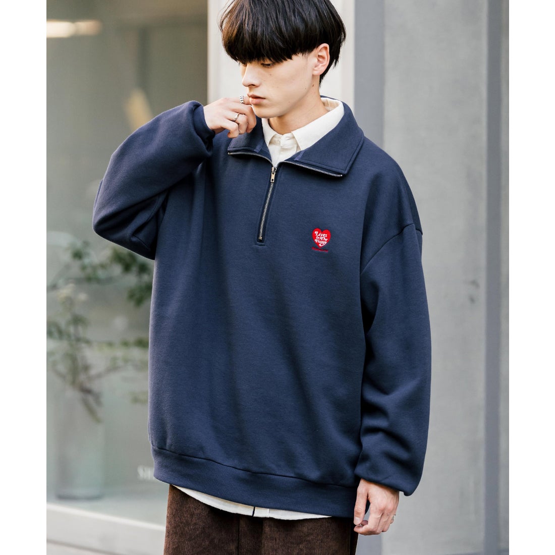 ロッキーモンロー Rocky Monroe ハーフジップ スウェット トレーナー