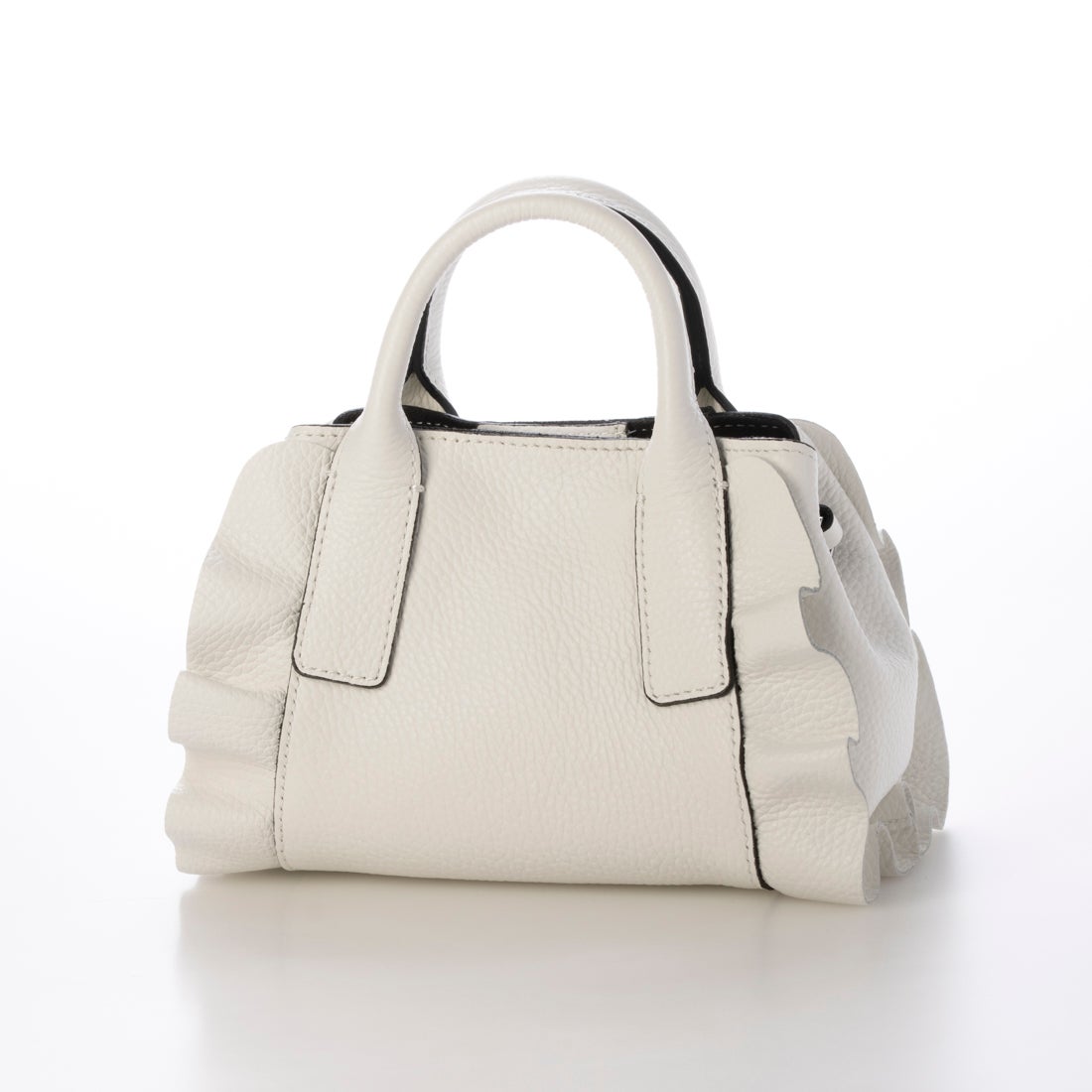 リパーニ RIPANI フリルデザインレザーミニバッグ （ホワイト