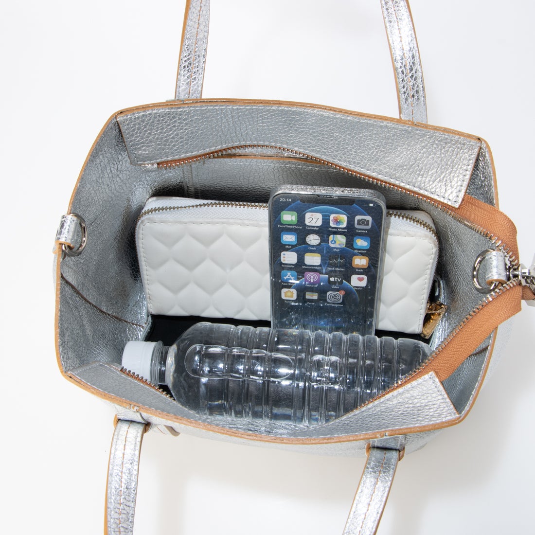 リパーニ RIPANI クラッシー・ミニ2WAYバッグ （シルバー） -靴