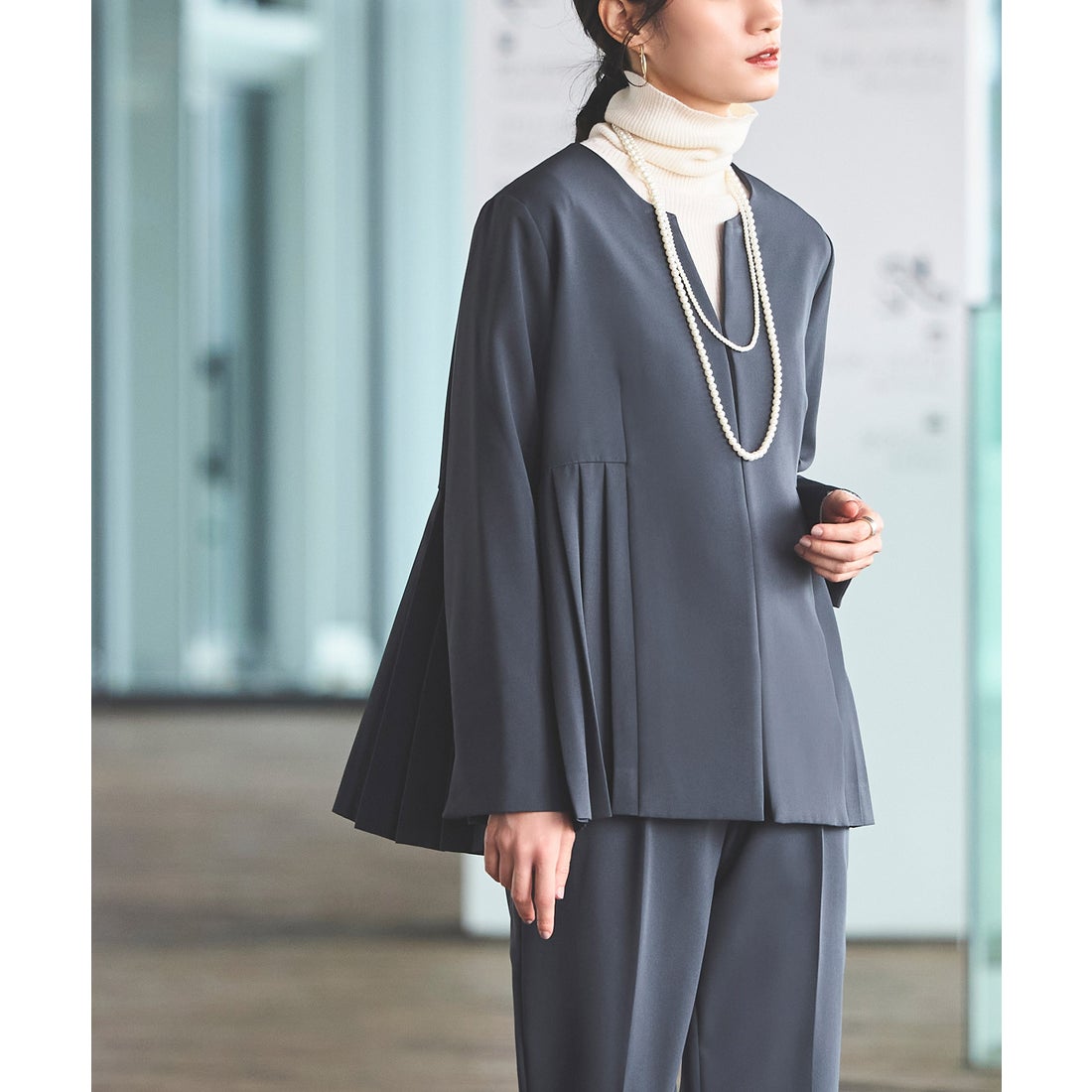 ルイルエブティック RUIRUE BOUTIQUE 2点セット ｜ サイドプリーツ