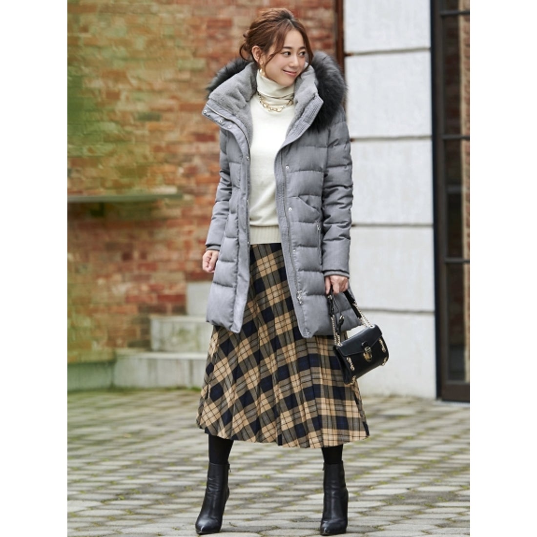 ルイルエブティック RUIRUE BOUTIQUE ラクーンファーサイドジップ