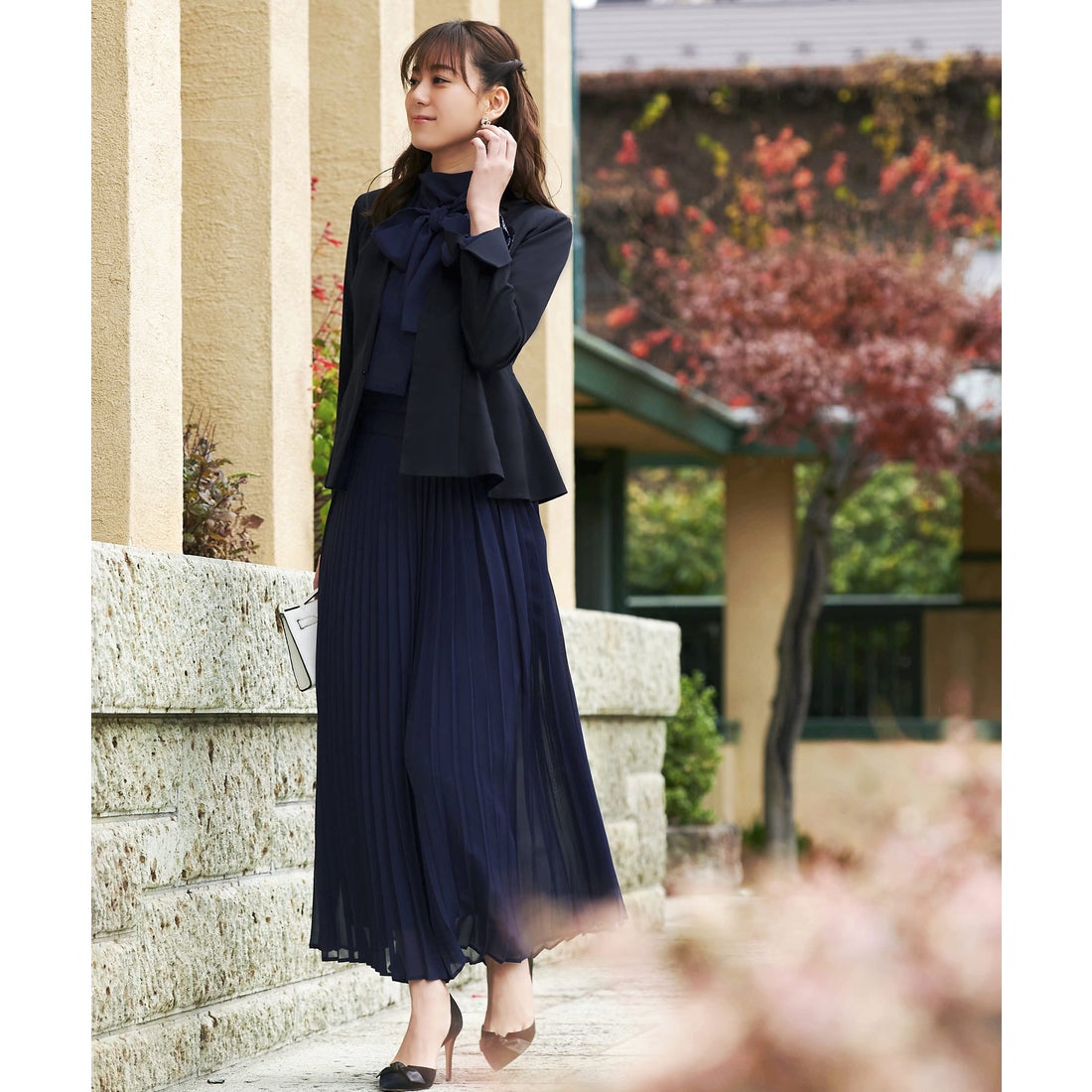 ルイルエブティック RUIRUE BOUTIQUE 【洗える】ペプラムジャケット