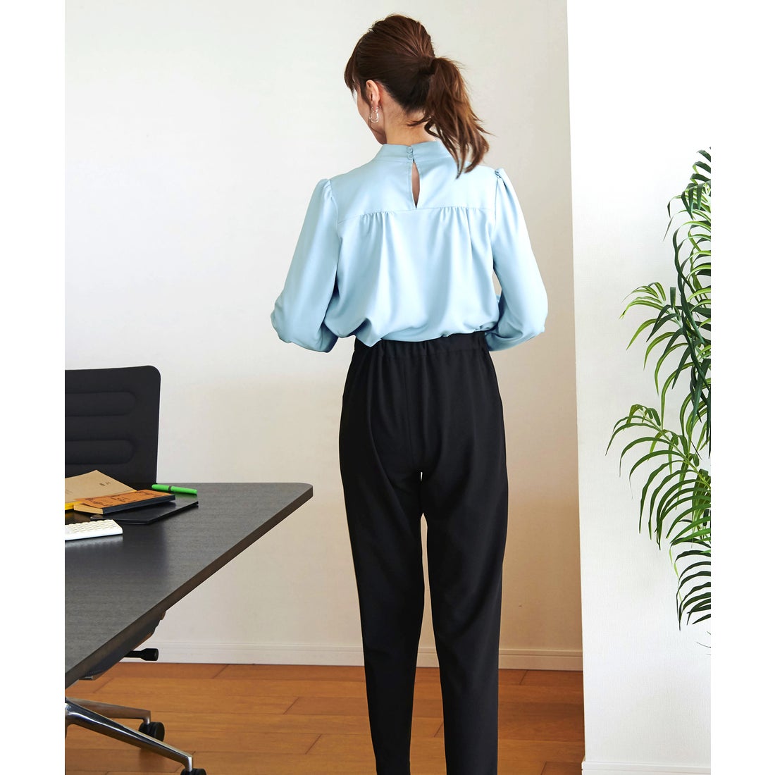 ルイルエブティック RUIRUE BOUTIQUE 洗える ｜ 長袖ボウタイリボン