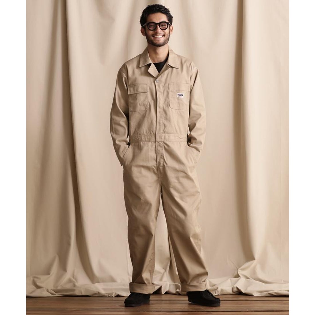 ショット Schott TC WORK JUMPSUIT/ジャンプスーツ （カーキ