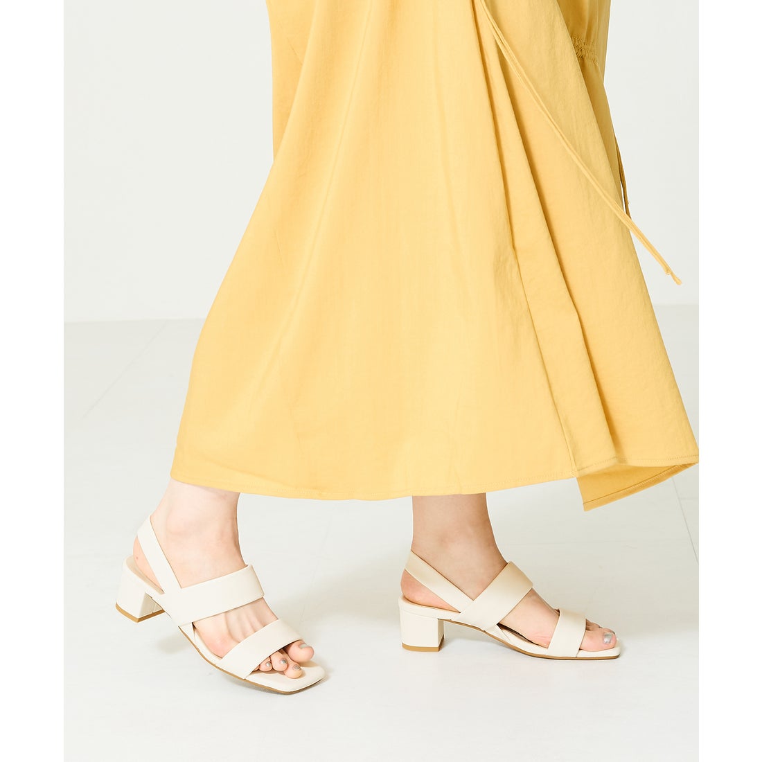 WA ORiental TRaffic ソフトレザーダブルベルトサンダル/42208（BLUE