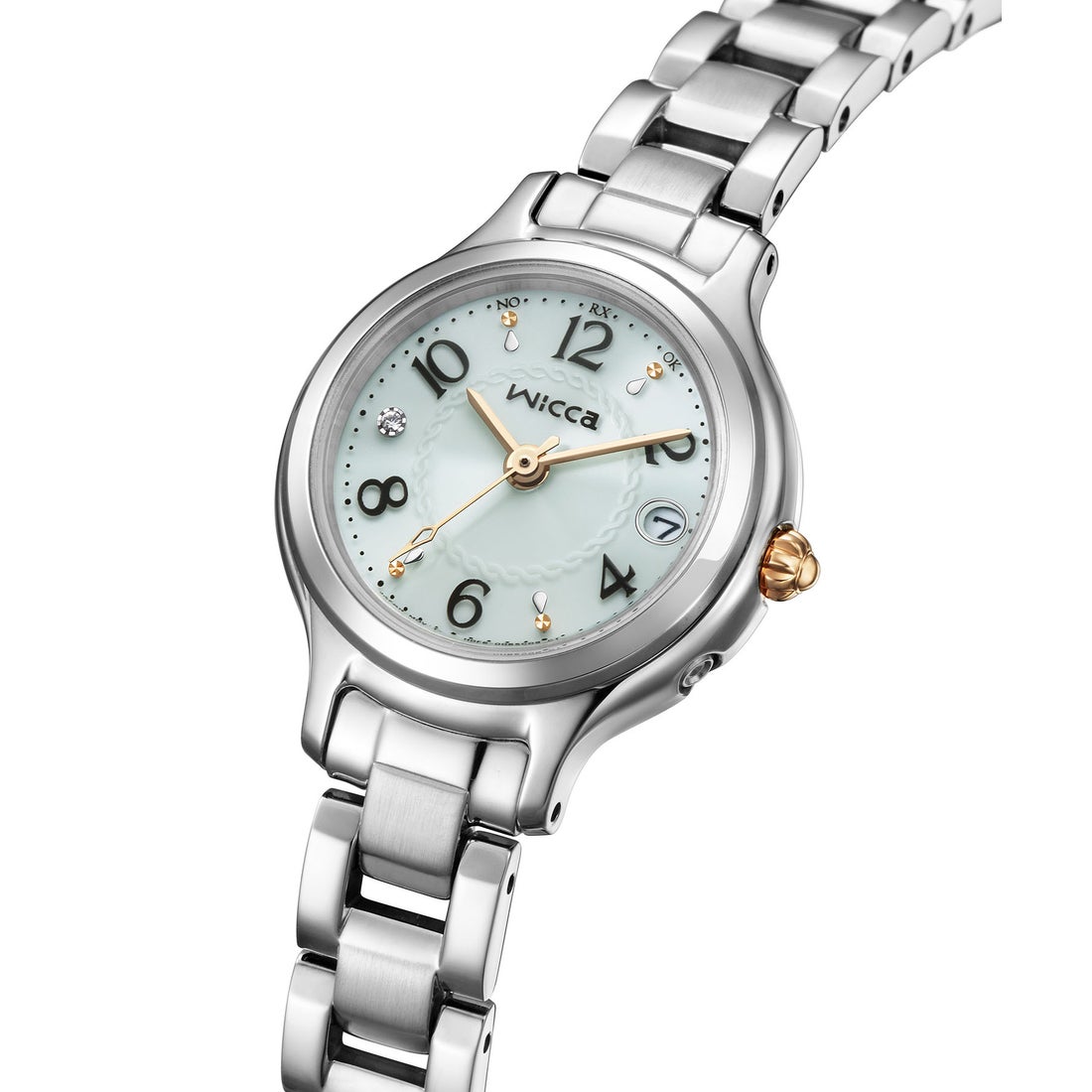 ウィッカ wicca wicca ウィッカソーラーテック電波時計 シルバー