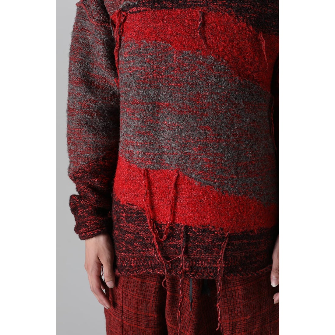 ザ ヴィリディアン The Viridi-anne Reversible Grunge Sweater （Red