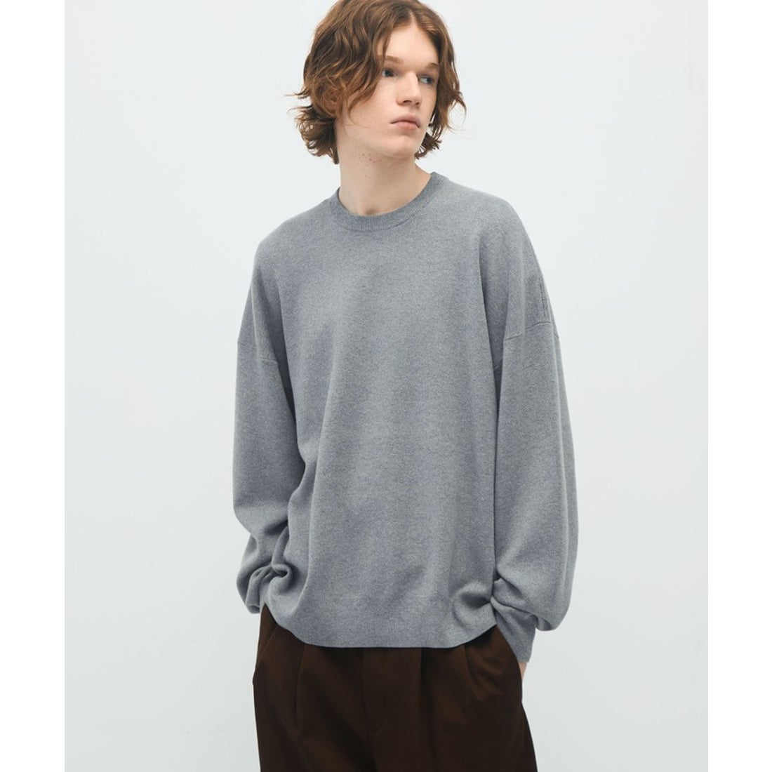 キャバン CABaN CABaN コットンカシミヤ クルーネックプルオーバー