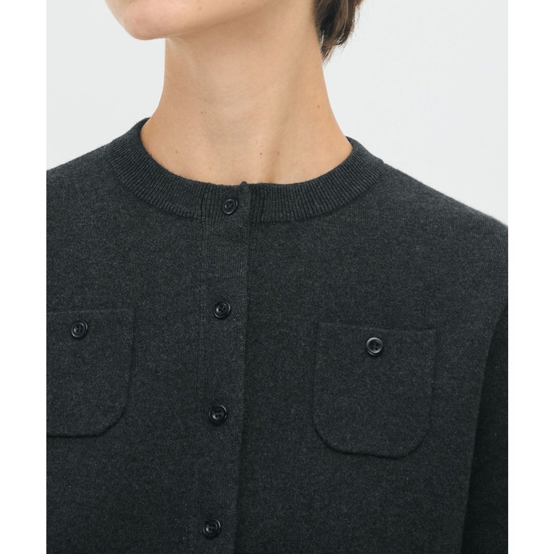 キャバン CABaN CABaN コットンカシミヤ クルーネックカーディガン