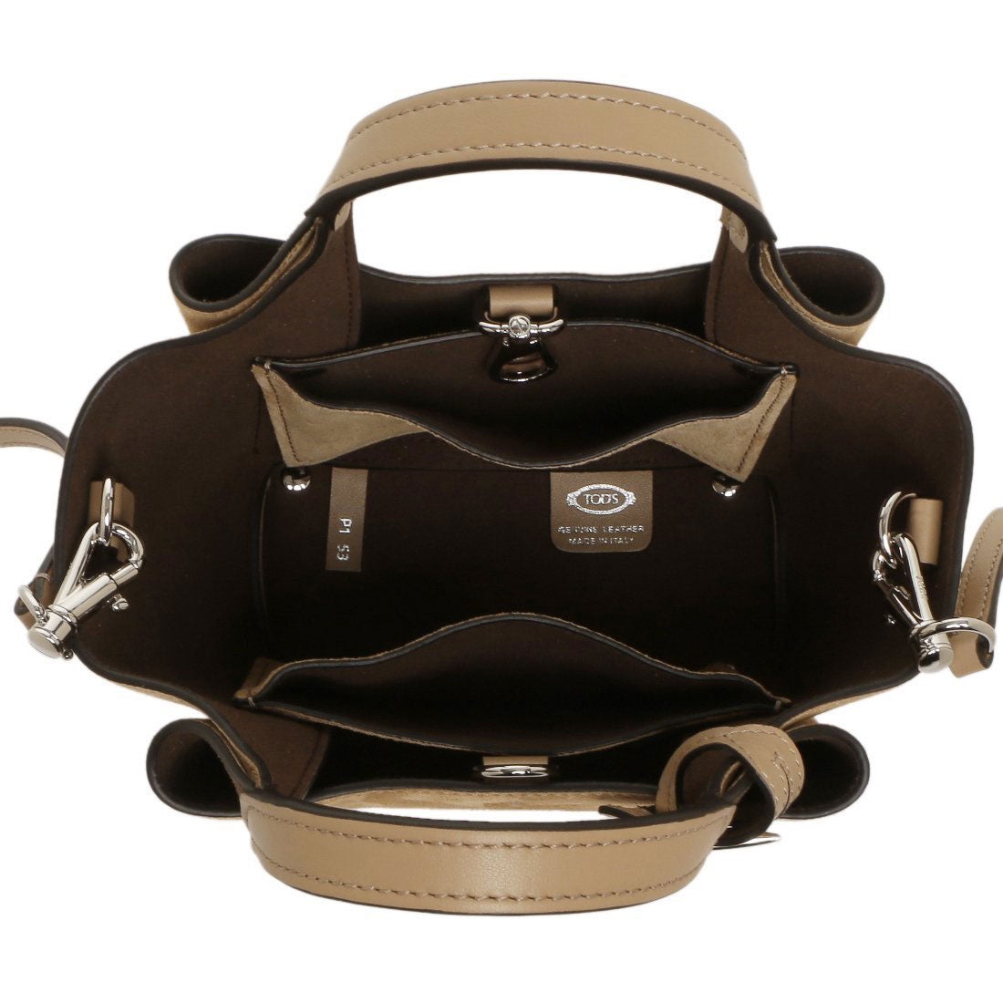 トッズ TOD'S ハンドバッグ ショルダーバッグ Tタイムレス マイクロ