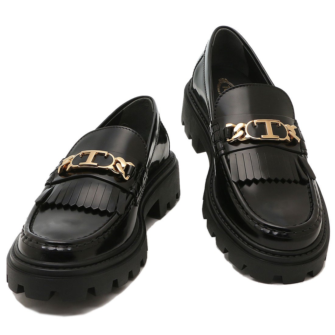 トッズ TOD'S ローファー オックスフォード フリンジ ブラック