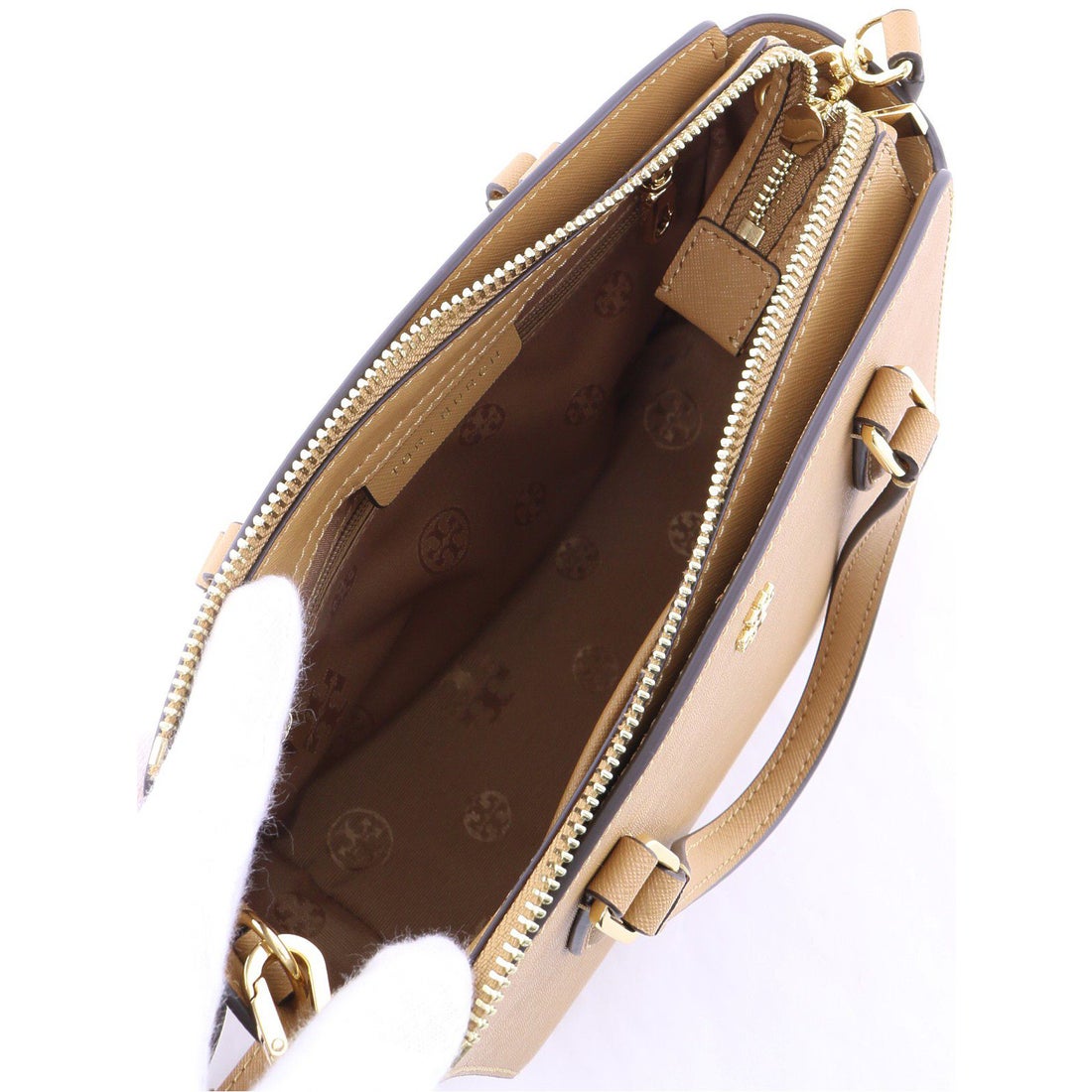 TORY BURCH トリーバーチ ☆レザーxゴールドミニロゴ2WAYミニ