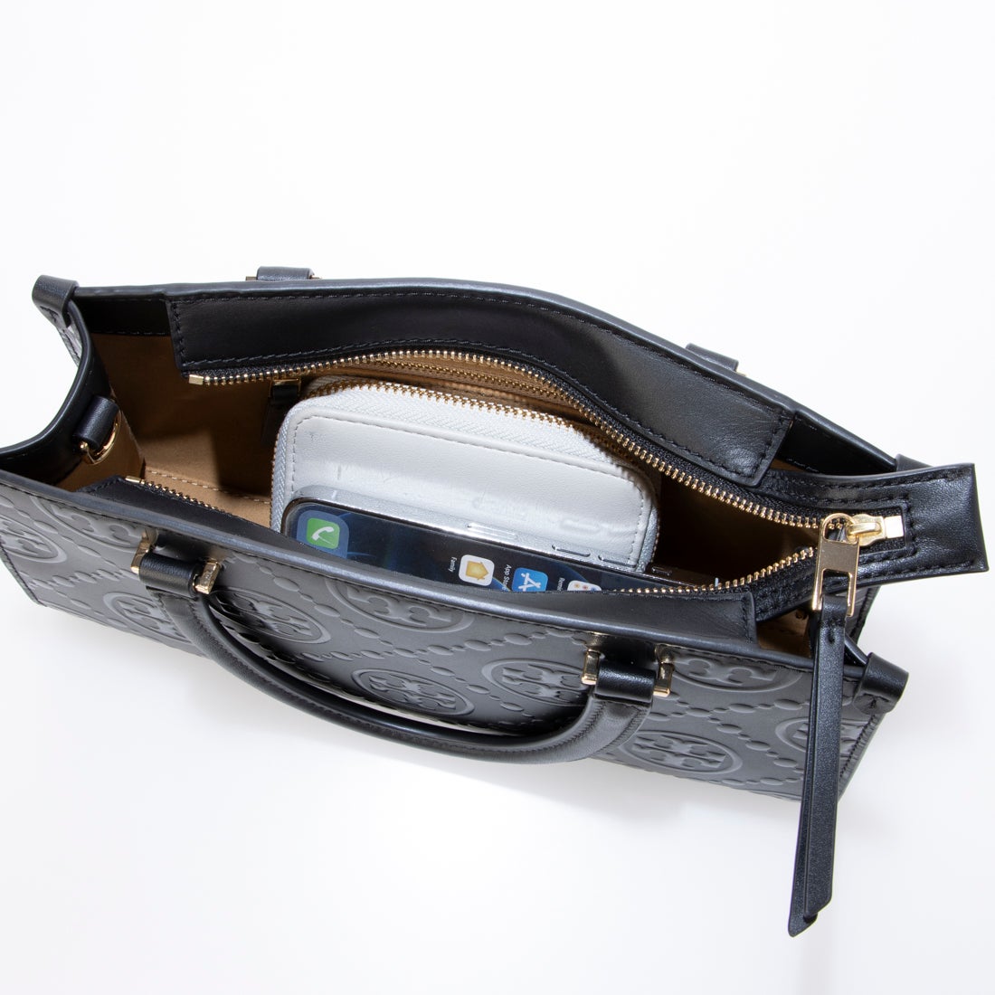 トリーバーチ TORY BURCH Tモノグラム エンボス レクタンギュラー