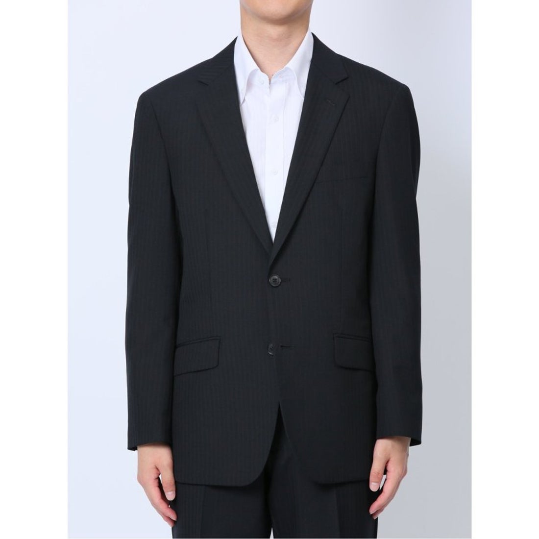 TAKA-Q 【ウール】 ウール混 レギュラーフィット 2ボタン2ピーススーツ