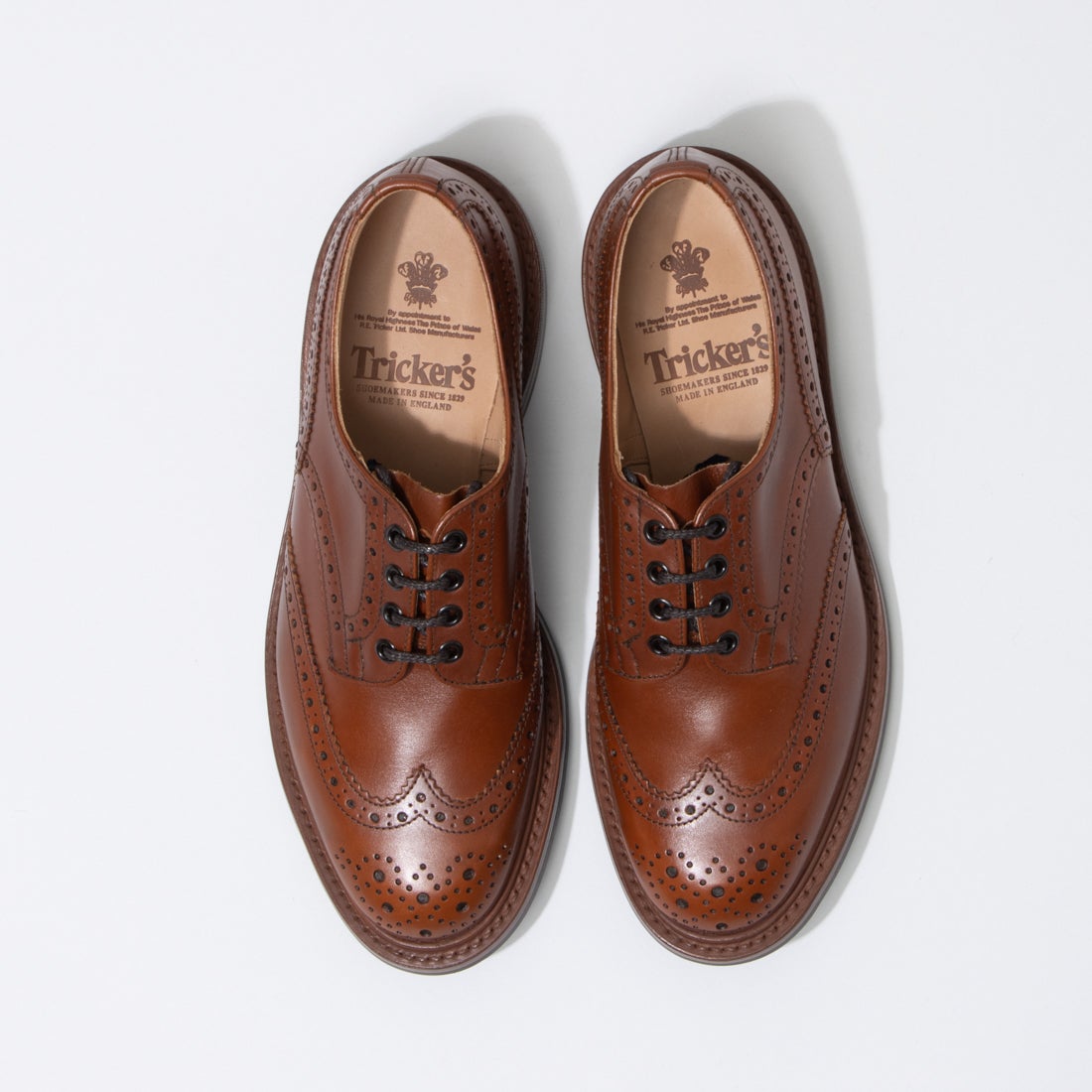 トリッカーズ Tricker's レザーウィングチップ BOURTON 5633（MARRON