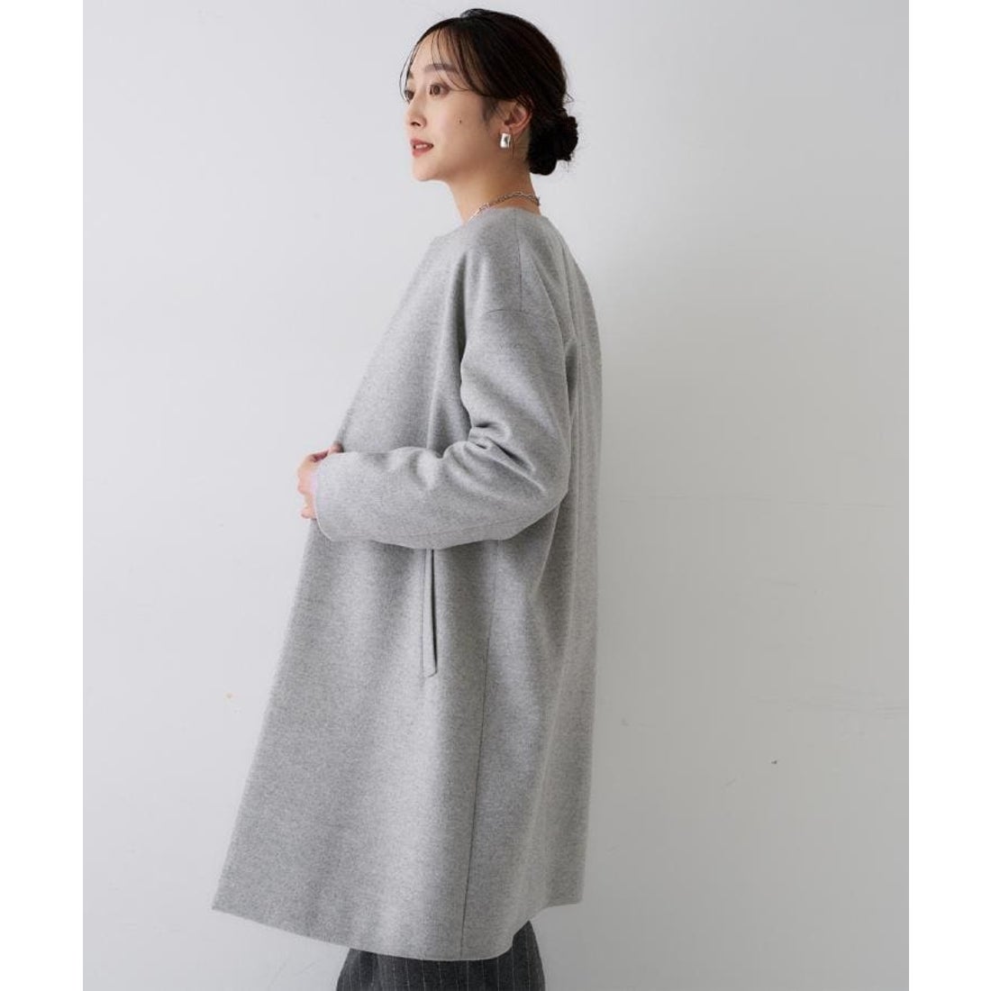 アンタイトル UNTITLED 【日本製／通勤／フォーマル】カシミヤ混ノー