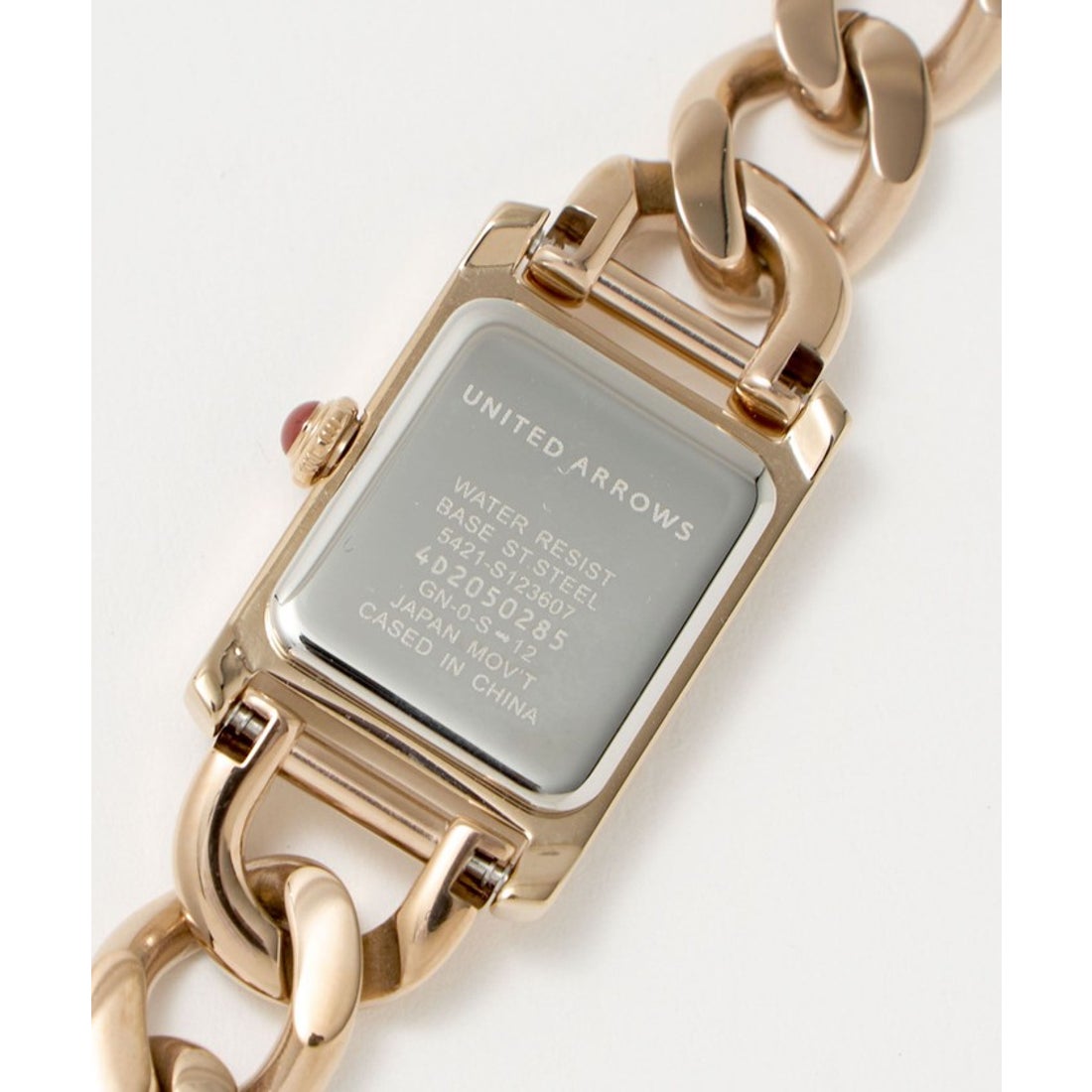 UNITED ARROWS スクエア チェーン 腕時計 （SILVER） - ファッション