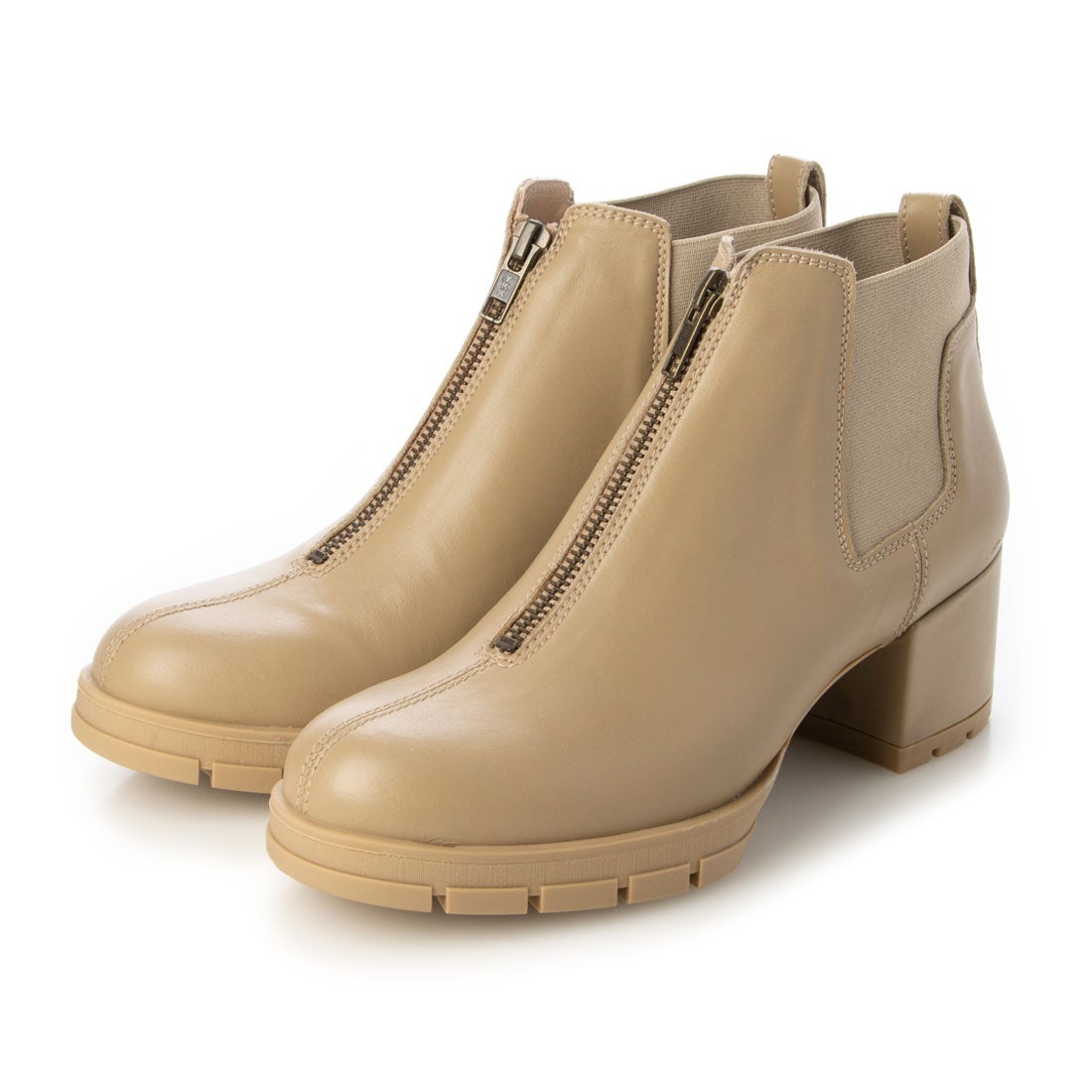 ウニサ UNISA センタージップショートブーツ （ベージュ） -インポート