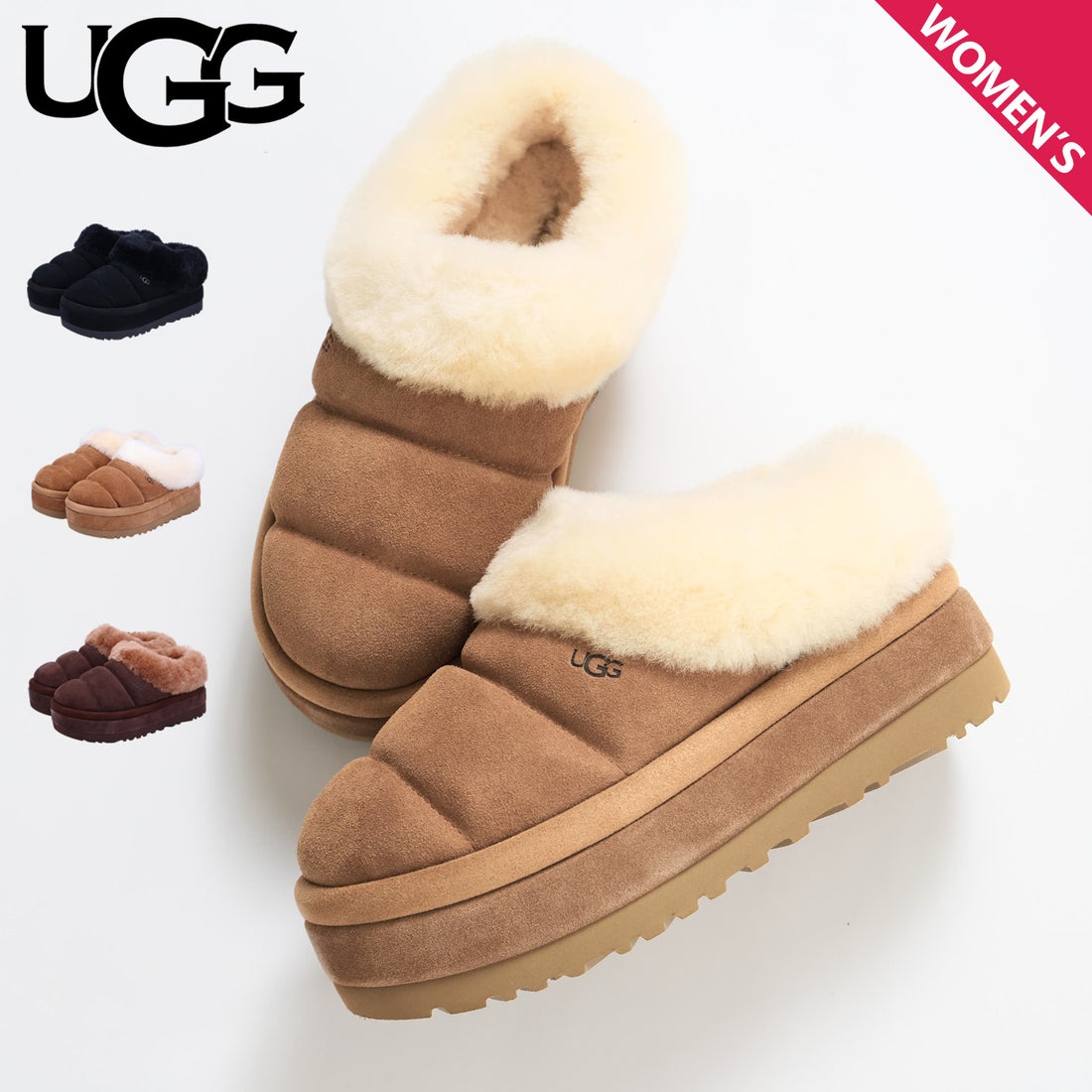 UGG アグ ムートンブーツ タスマン レディース 厚底 TAZZLITA ブラック
