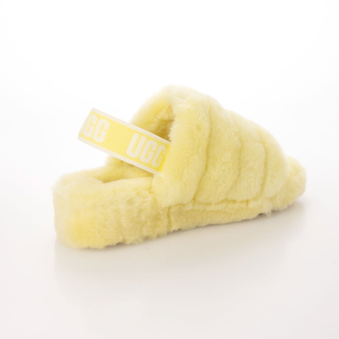 アグ UGG Fluff Yeah Slide Neon ファーサンダル （Neon Yellow