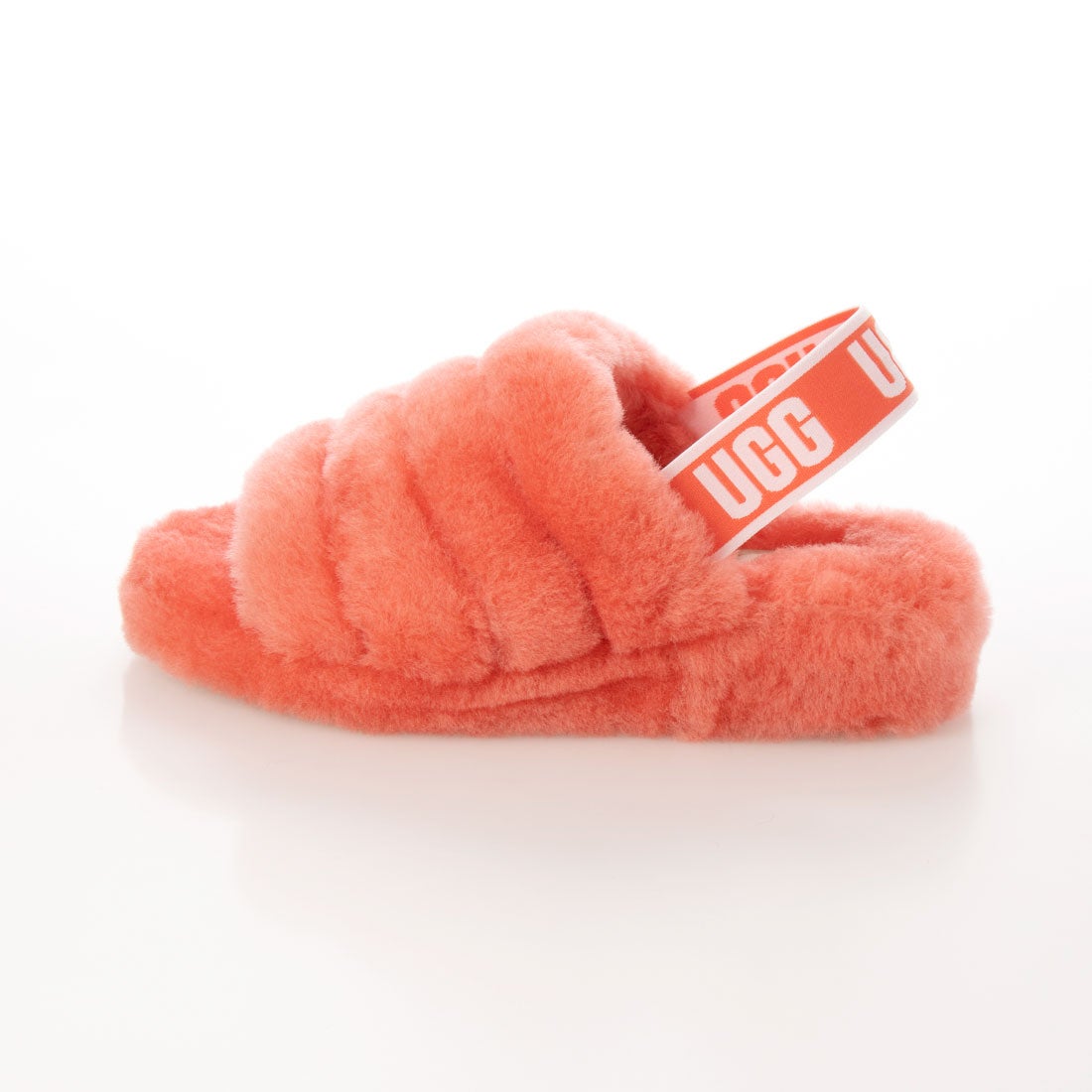 アグ UGG Fluff Yeah Slide Neon ファーサンダル （Neon Coral