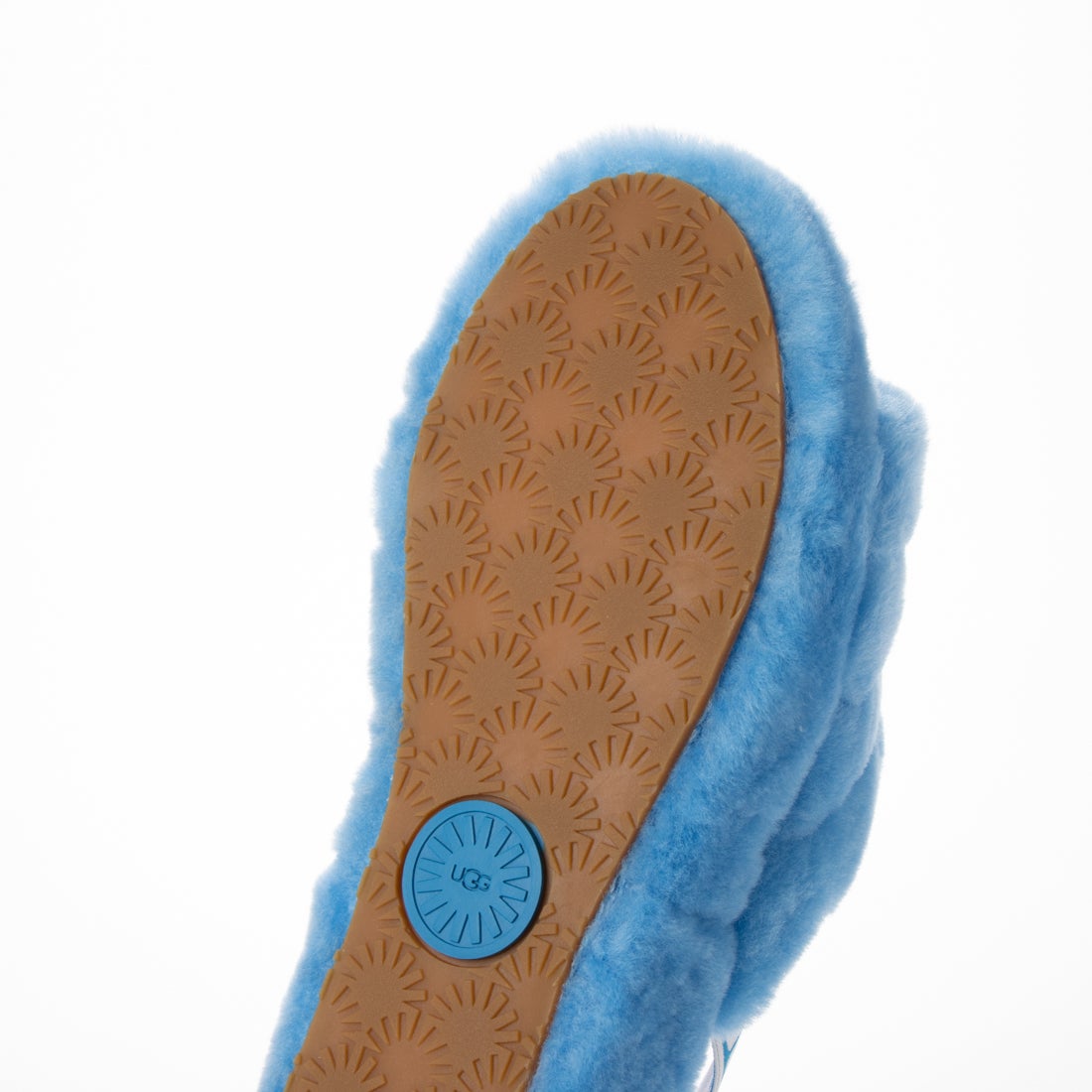 アグ UGG Fluff Yeah Slide Neon ファーサンダル （Neon Blue） -waja