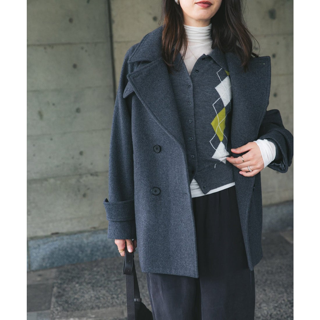 アーバンリサーチ URBAN RESEARCH スーパー100メルトンPコート （オフ