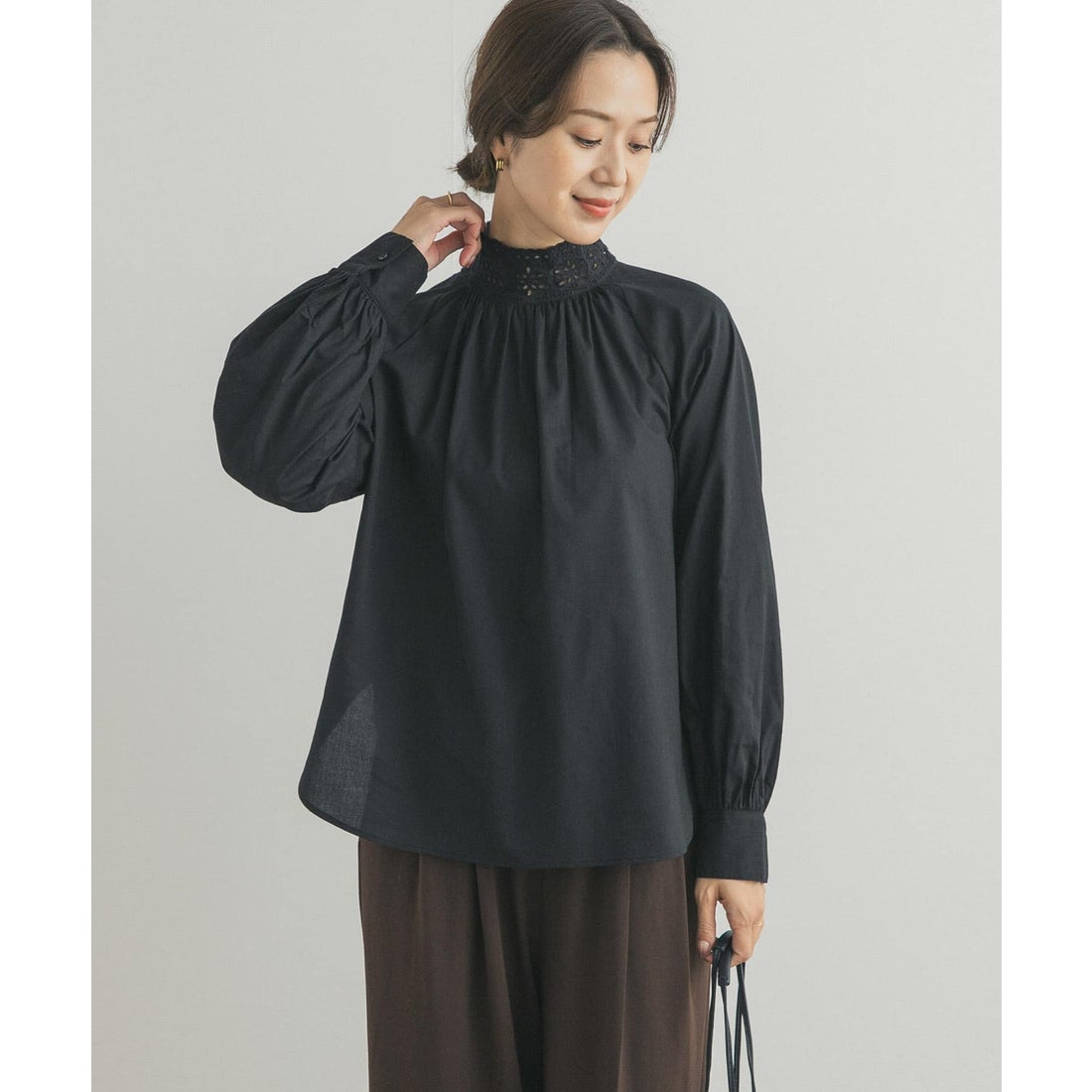 アーバンリサーチ ドアーズ URBAN RESEARCH DOORS アイレットレース衿