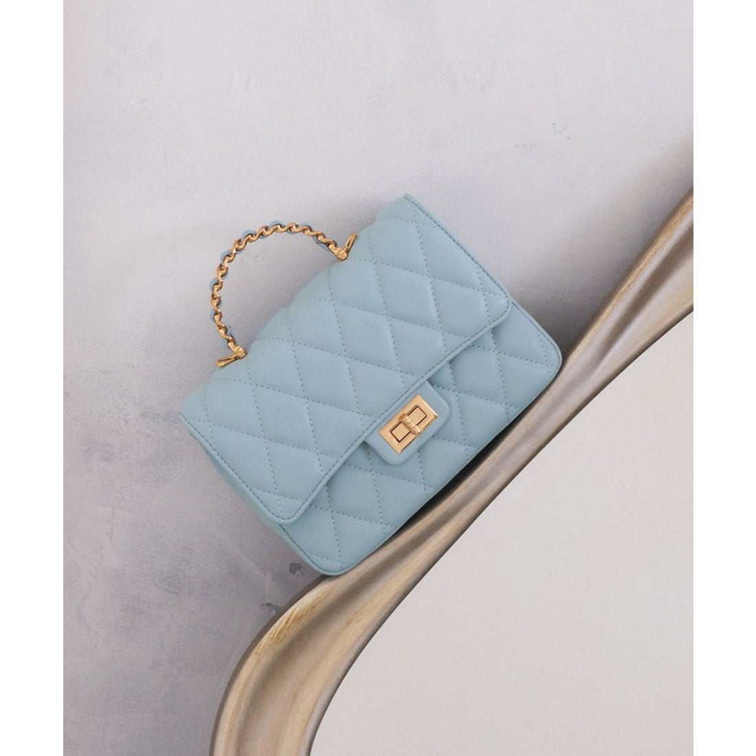 ビス VIS チェーンハンドルキルティングショルダーバッグ/2WAY・一部