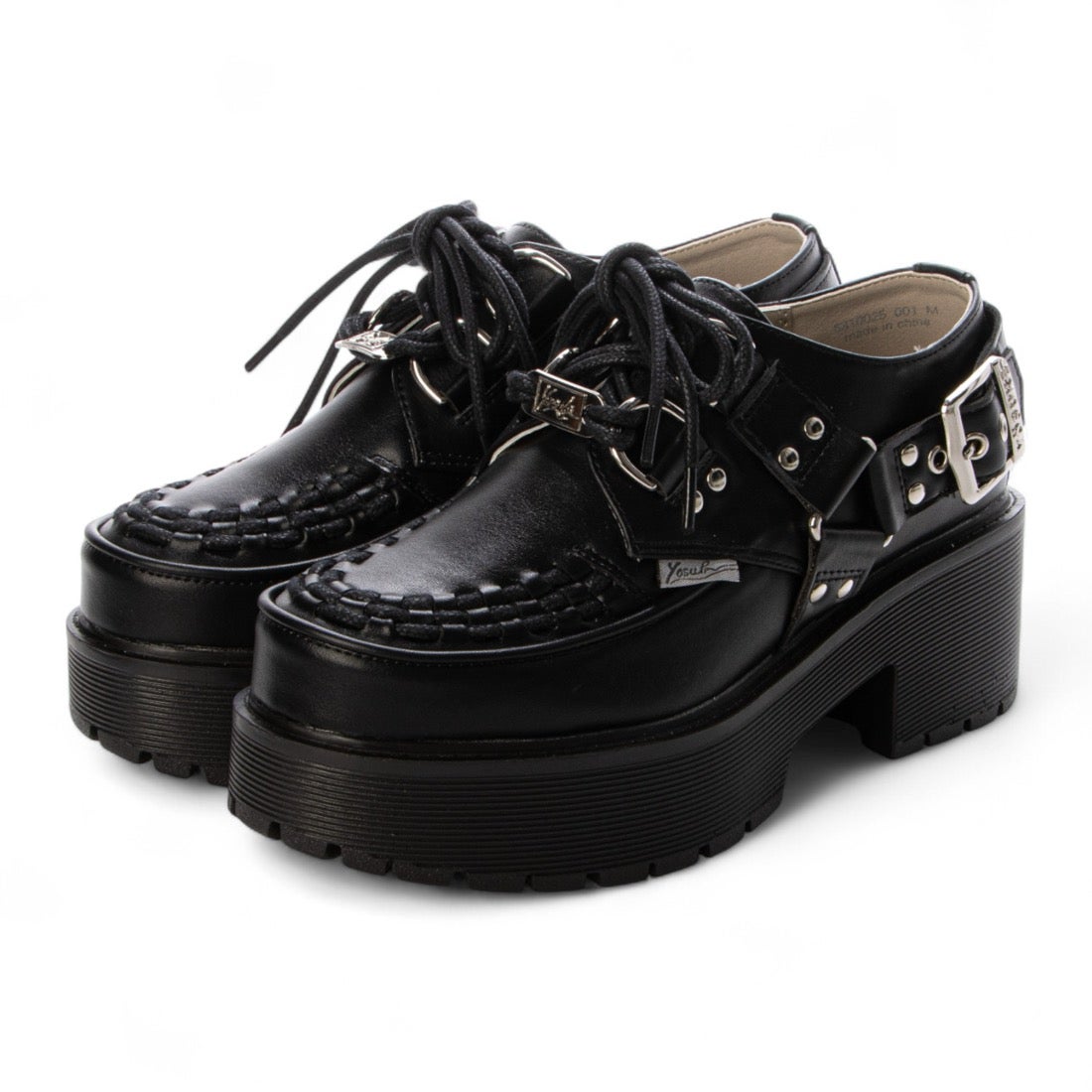 厚底レースアップシューズ （ブラック） -YOSUKE U・S・A