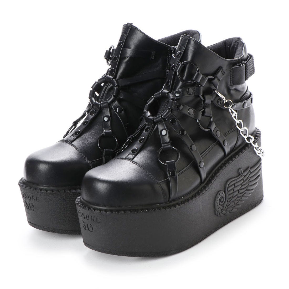 厚底ショートブーツ （ブラック） -YOSUKE U・S・A 公式