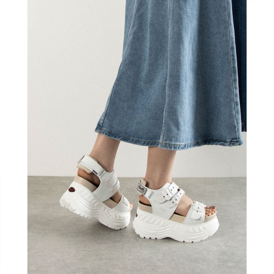 4460062 厚底サンダル （ブラック） -YOSUKE U・S・A 公式