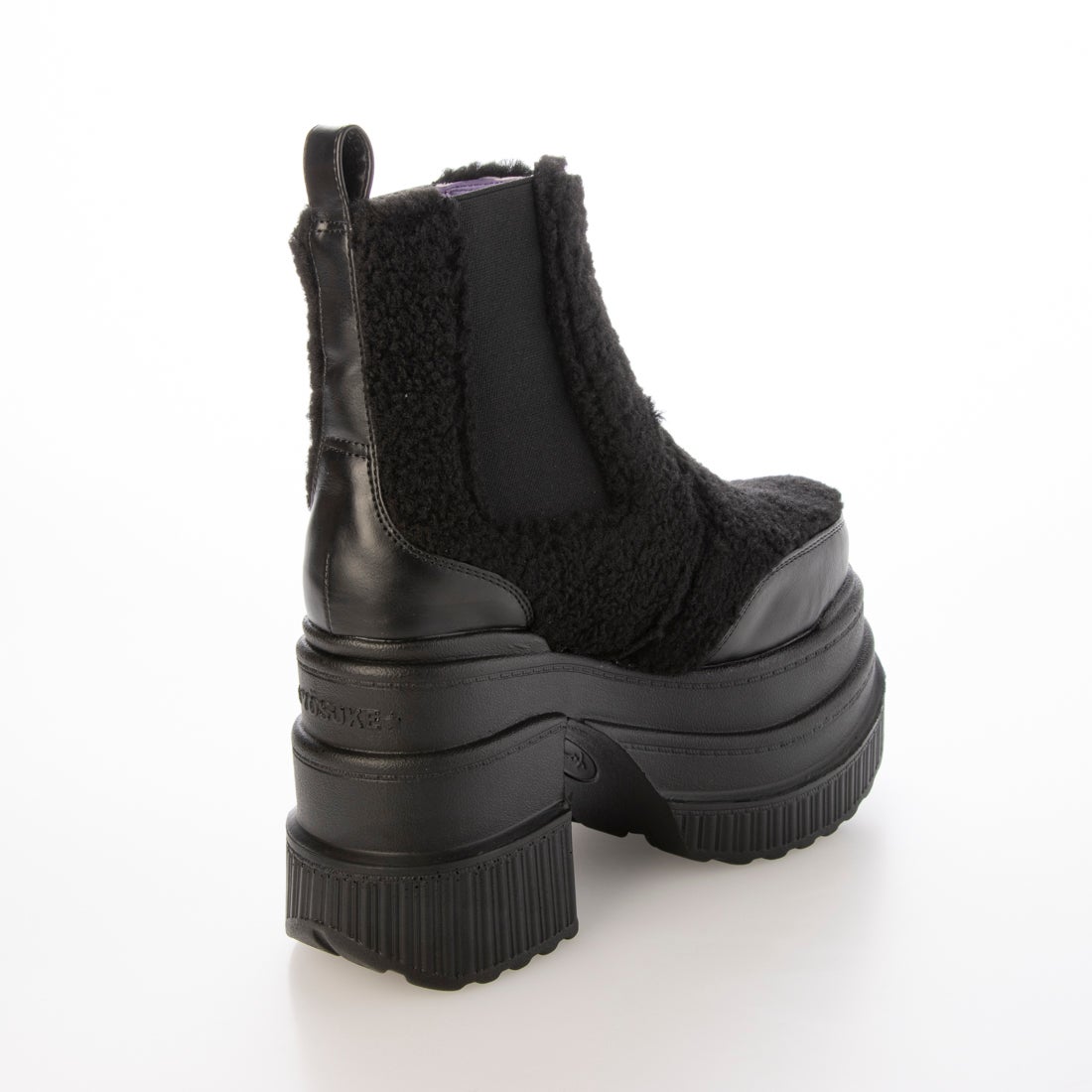 厚底サイドゴアブーツ （ブラックコンビ） -YOSUKE U・S・A