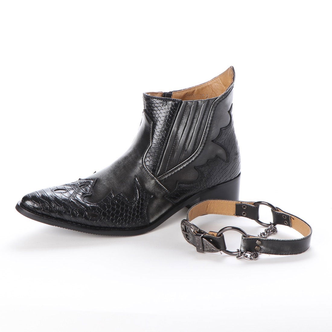 ジーノ ZEENO メンズ ウエスタンブーツ ウェスタン サイドゴアブーツ