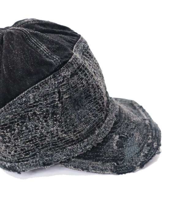 KAPITAL キャピタル 11.5オンス ブラック×ブラックデニム 老人と海CAP