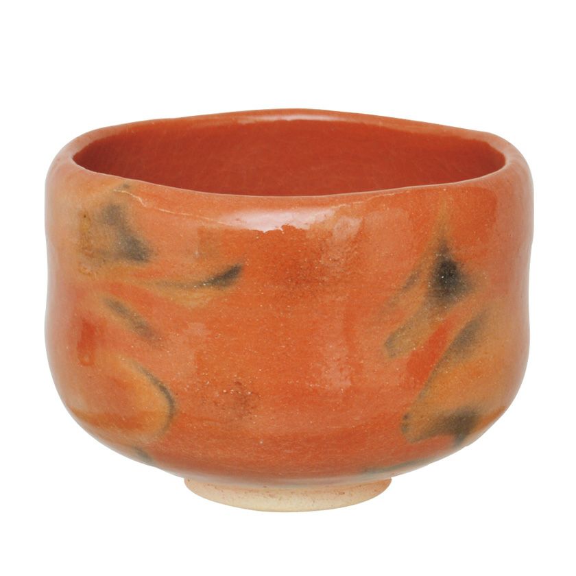 茶道具 楽茶碗（らくちゃわん） 茶碗 赤楽 銘「瑞雲」 良實（りょうじ