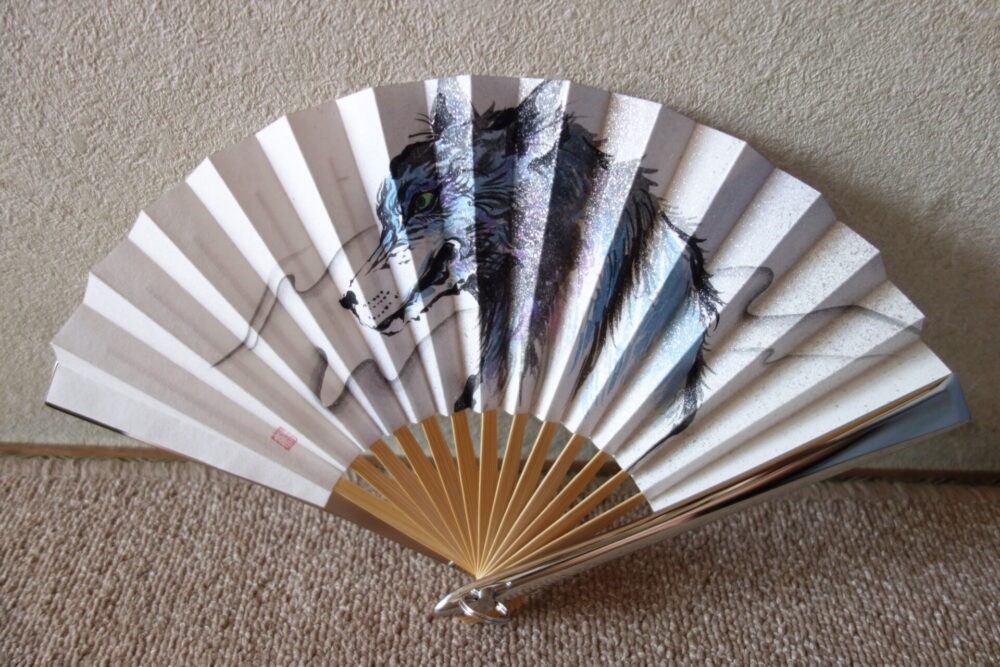 6寸 完全手描き入魂作 | 鉄扇・扇子の扇八郎