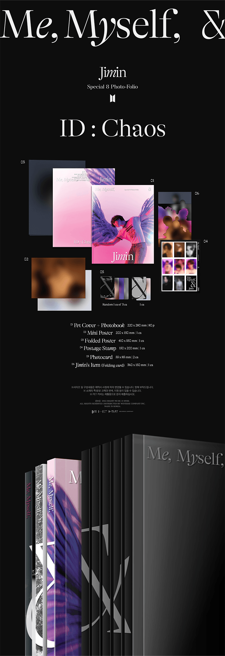 Jimin - BTS Special 8 Photo-Folio Photobook Me, Myself, and Jimin