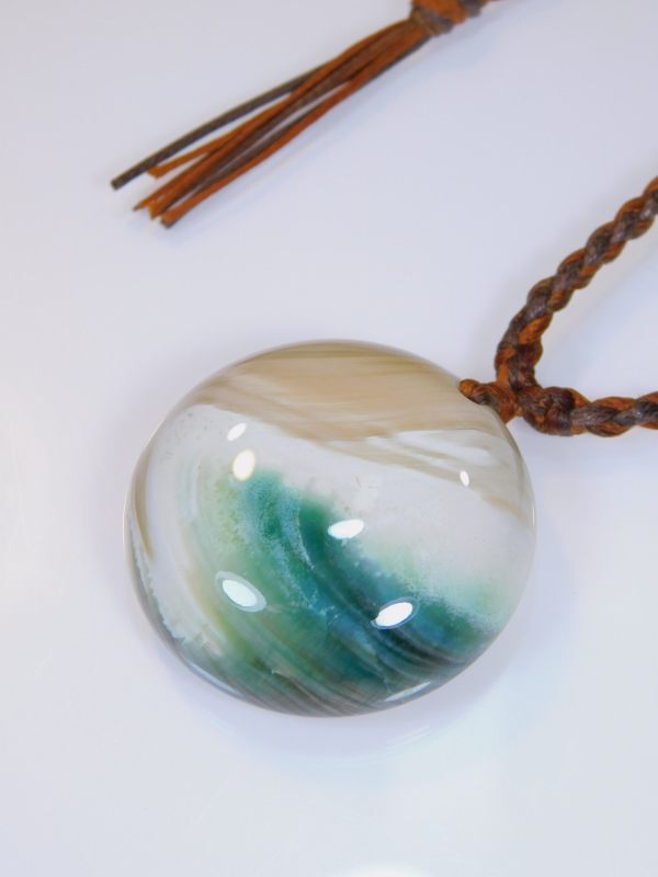 サンプル夜光貝ネックレス＜丸形＞ - Seamam夜光貝オリジナルデザイン