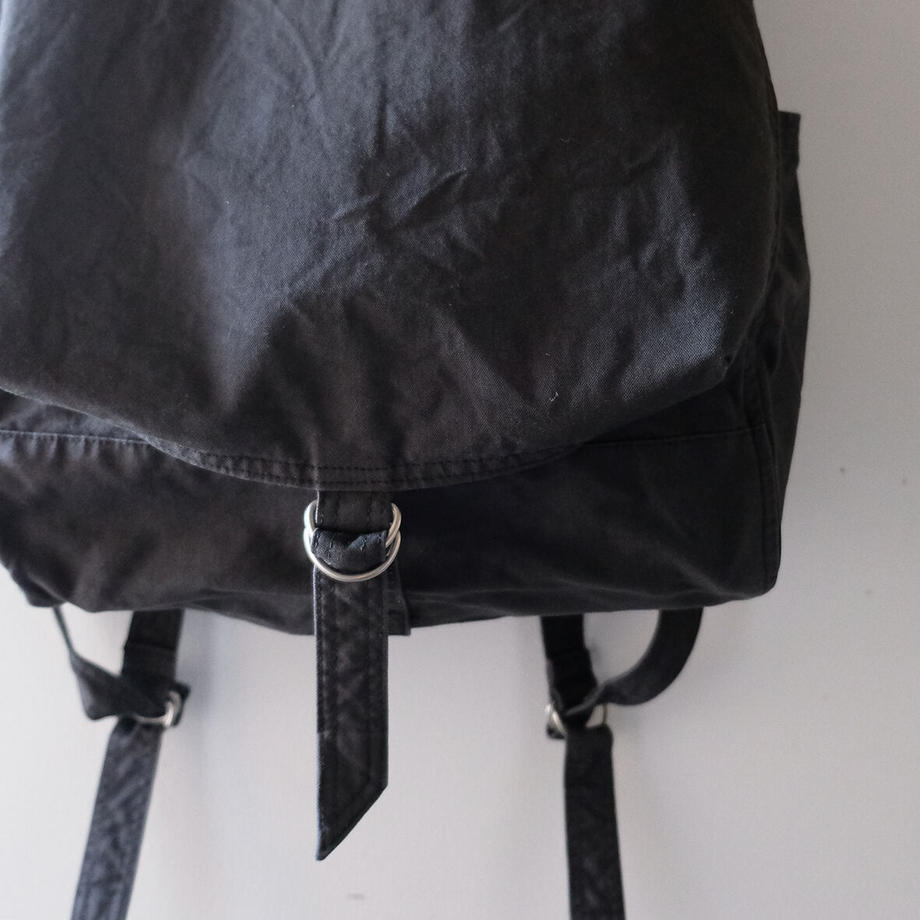 takeshi kanda】キャンバスリュック/墨黒