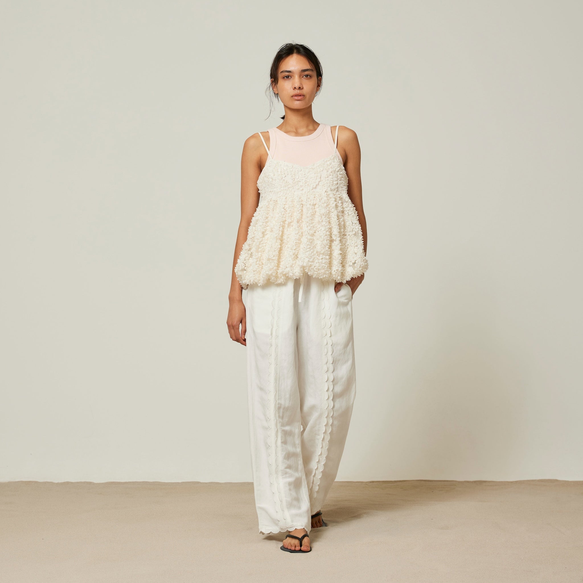 Petal Tulleペプラムキャミソール