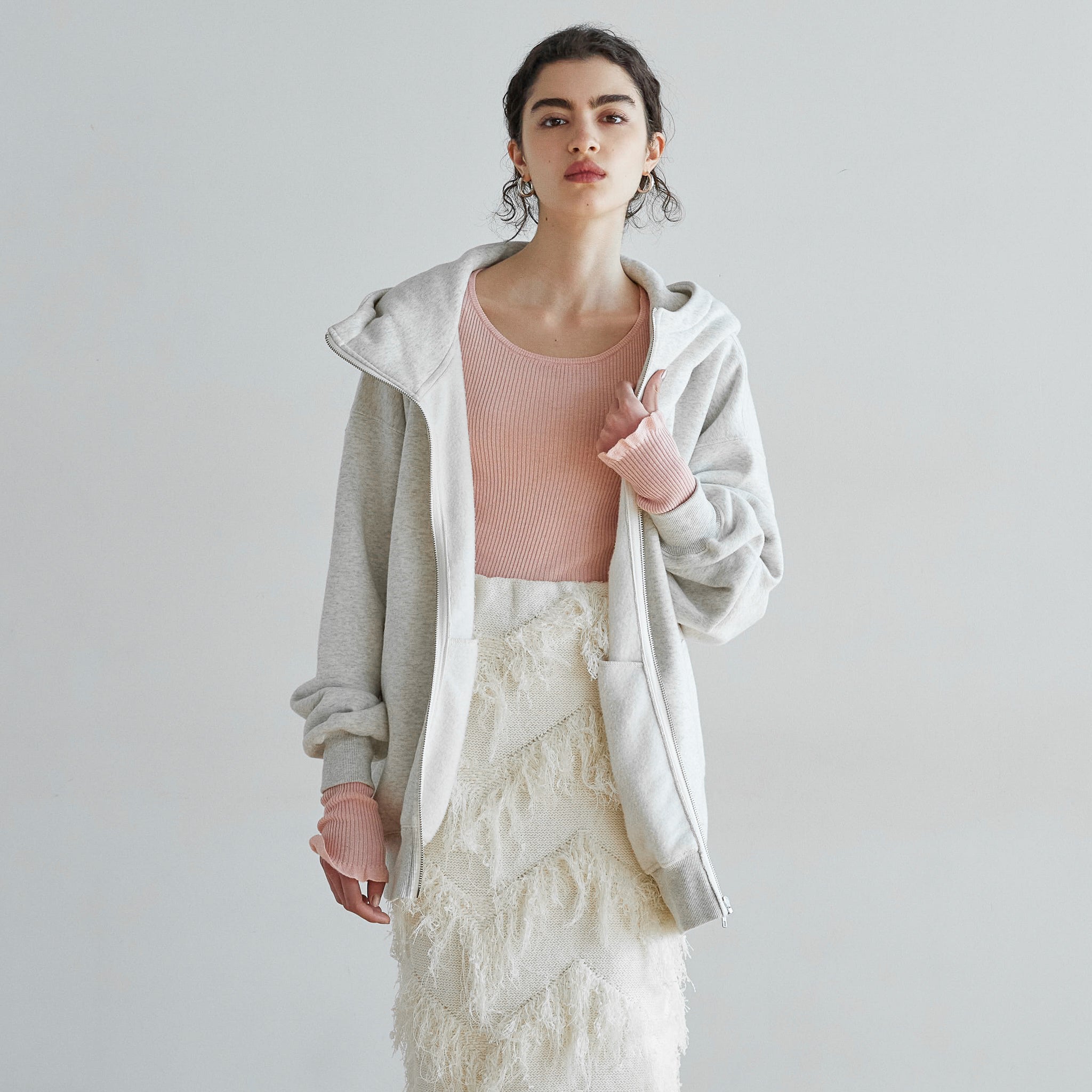 Volume Sweat Big Zipフーディー