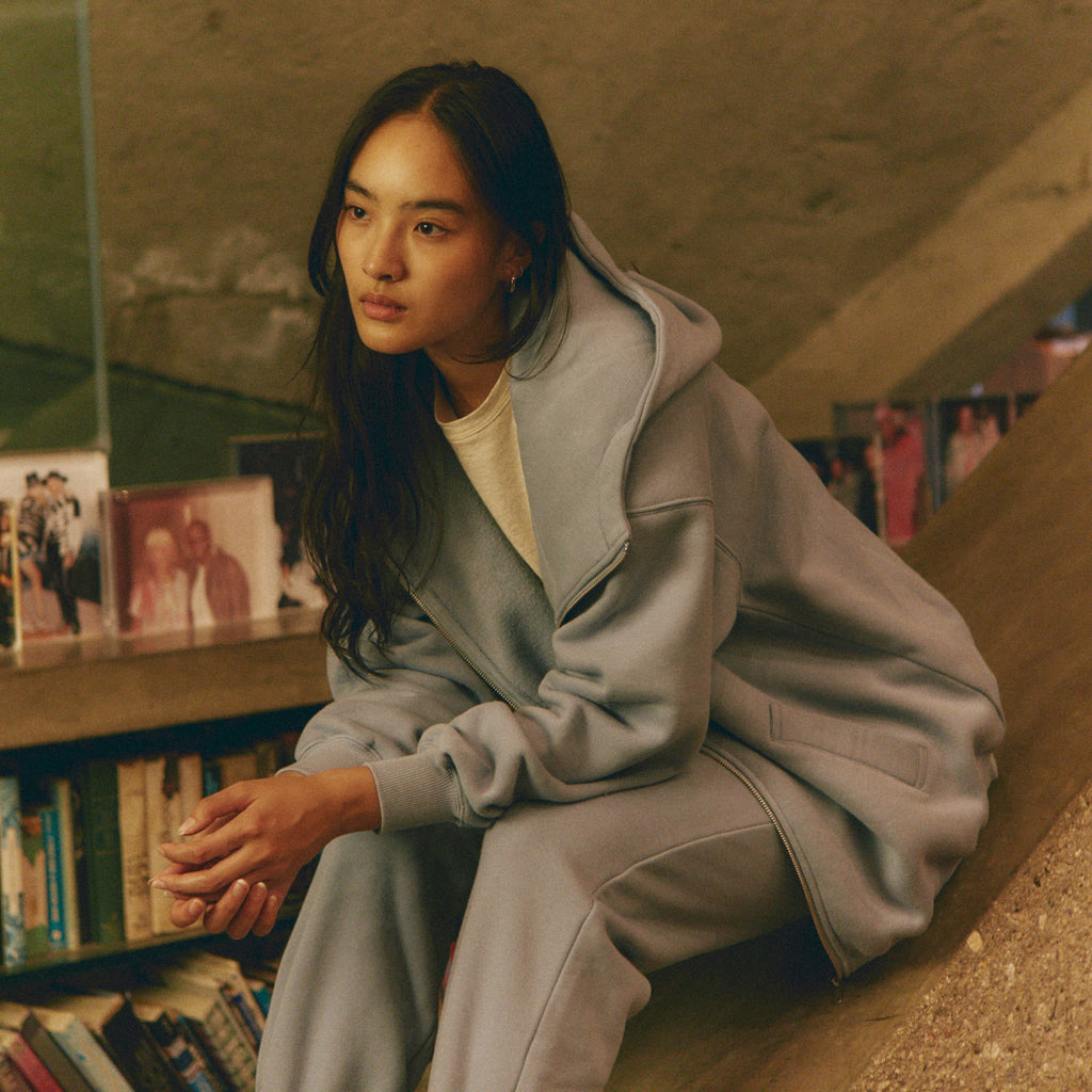 シールームリン グレー クロップドスウェット シールームリン グレー