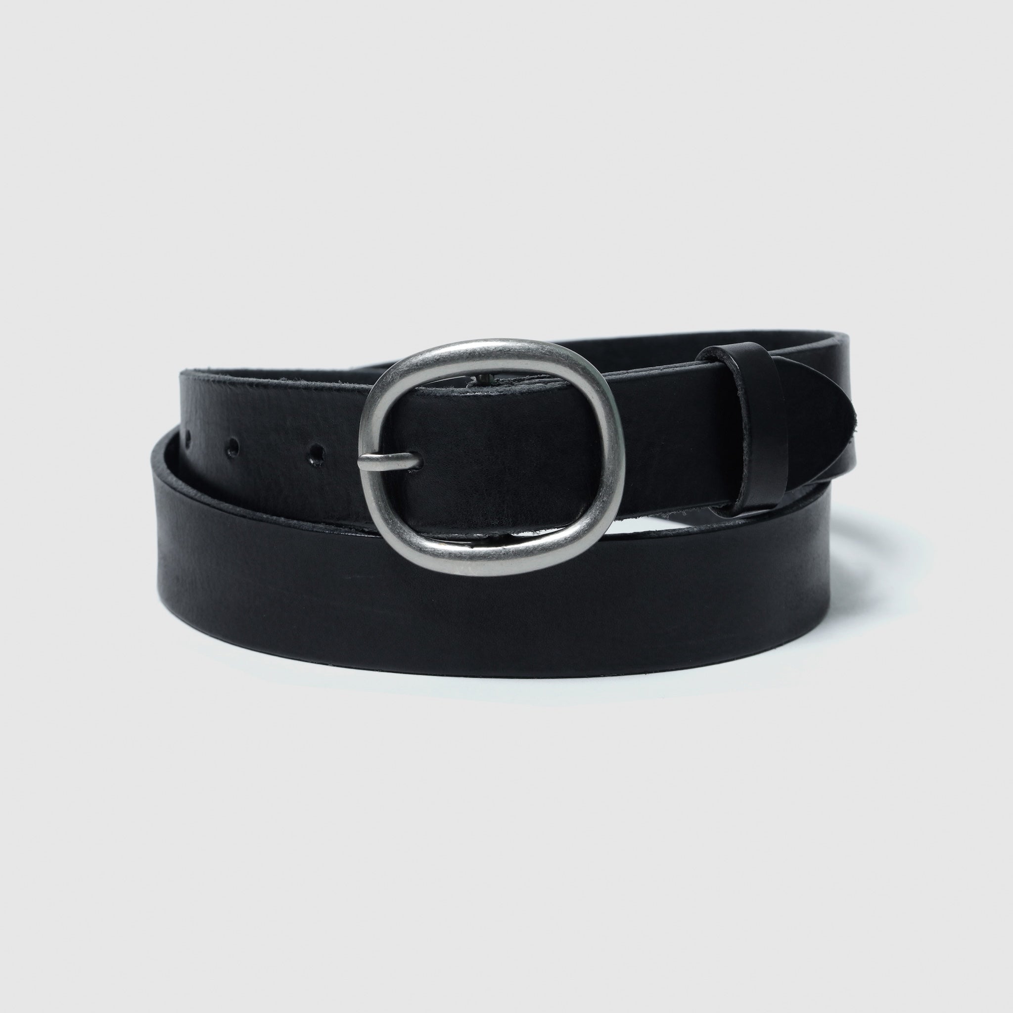 collab Roundバックルレザーベルト