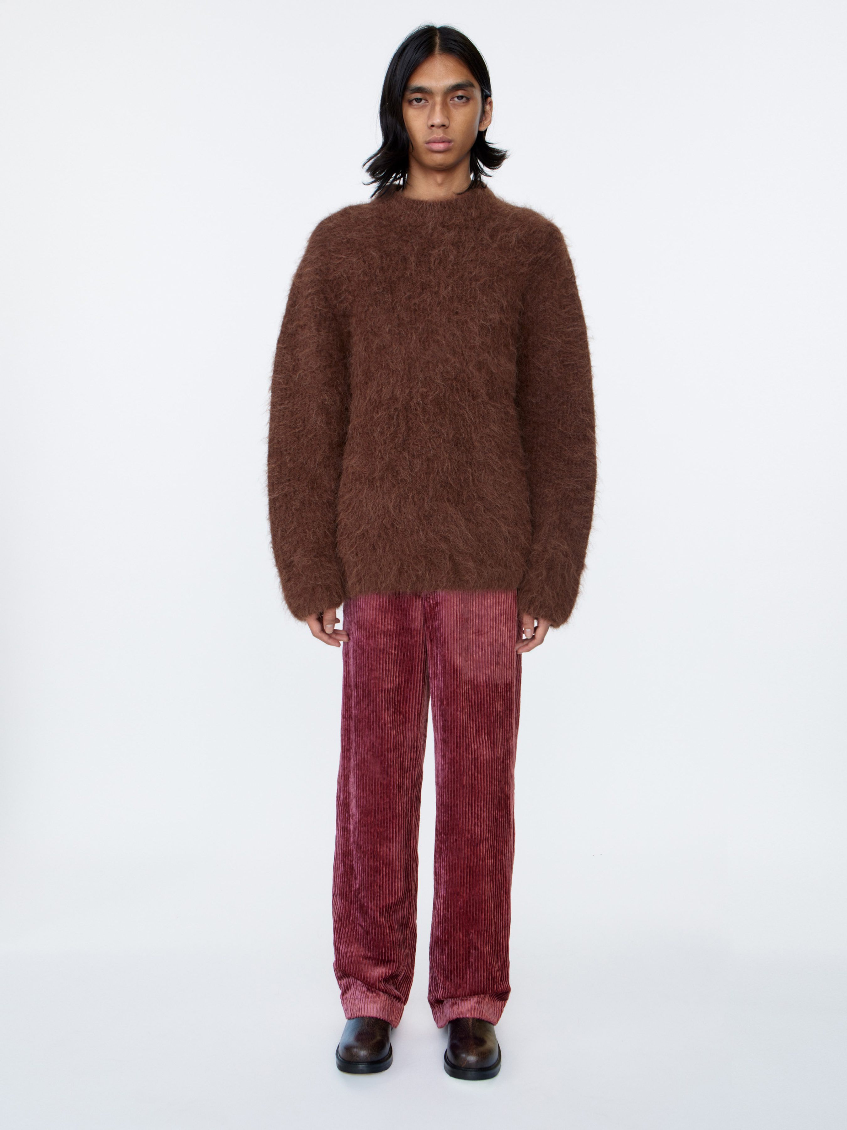 Haru Sweater - Chocolate Brown Alpaca | Séfr