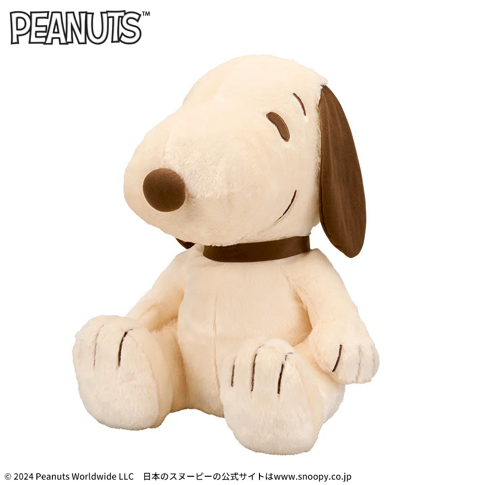 SNOOPY™ グランデぬいぐるみ ブラウンおすわりVer.｜プライズ・くじ